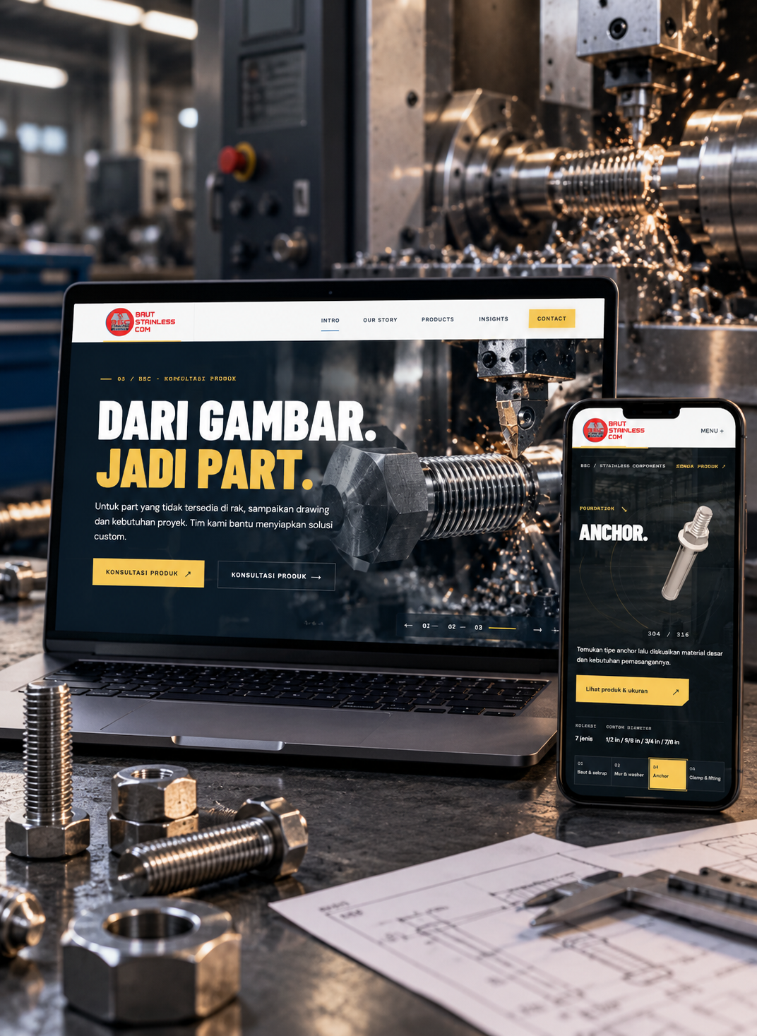Baut Stainless Com - Catalogue Product Perusahaan