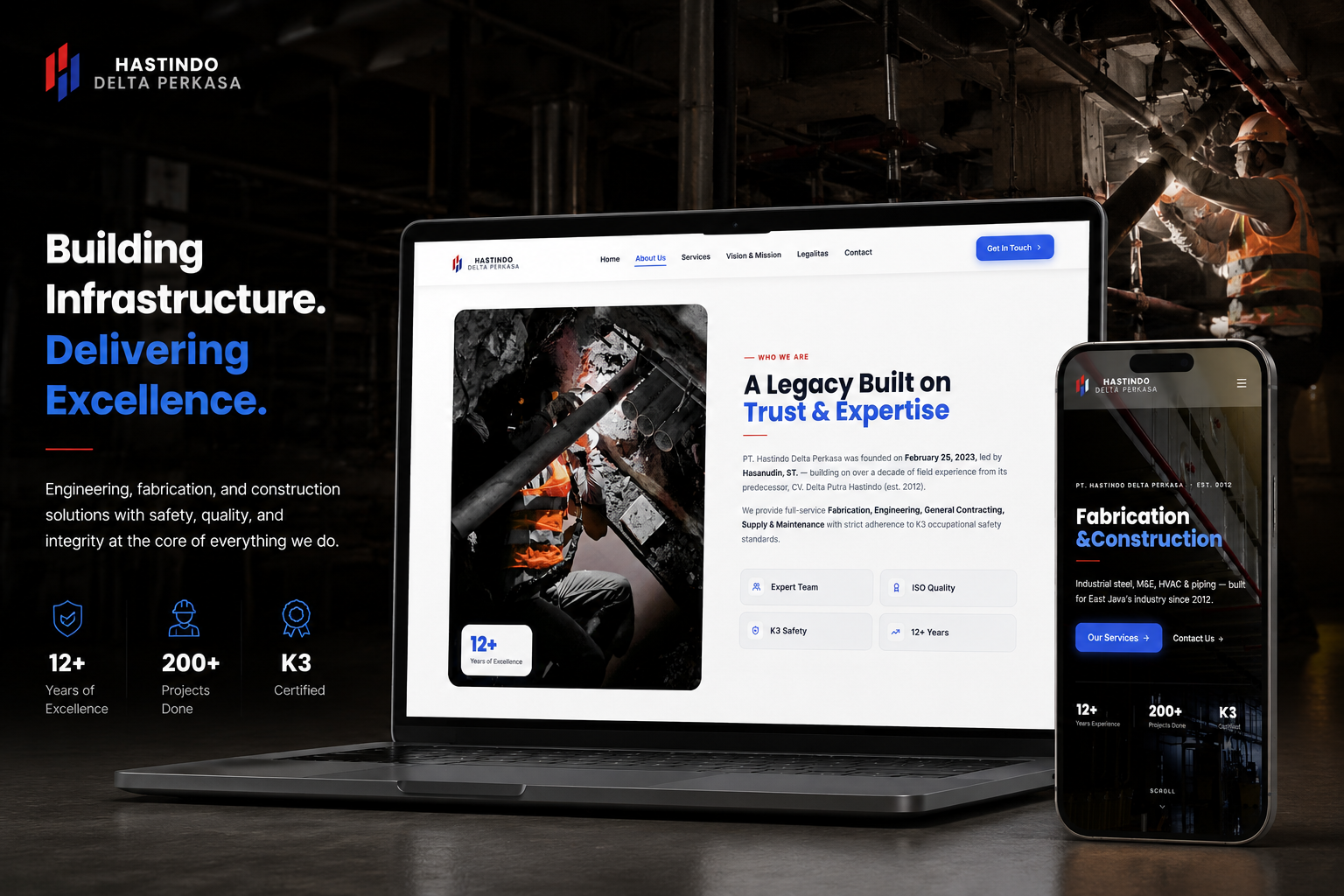 Website Company Profile PT Hastindo Delta Perkasa