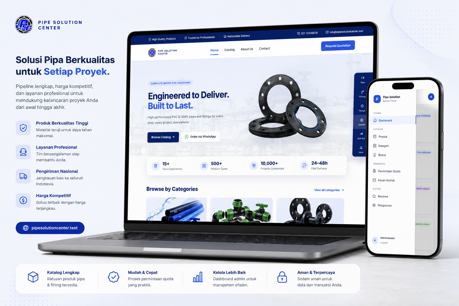 Catalog Website Pipe Solution Center