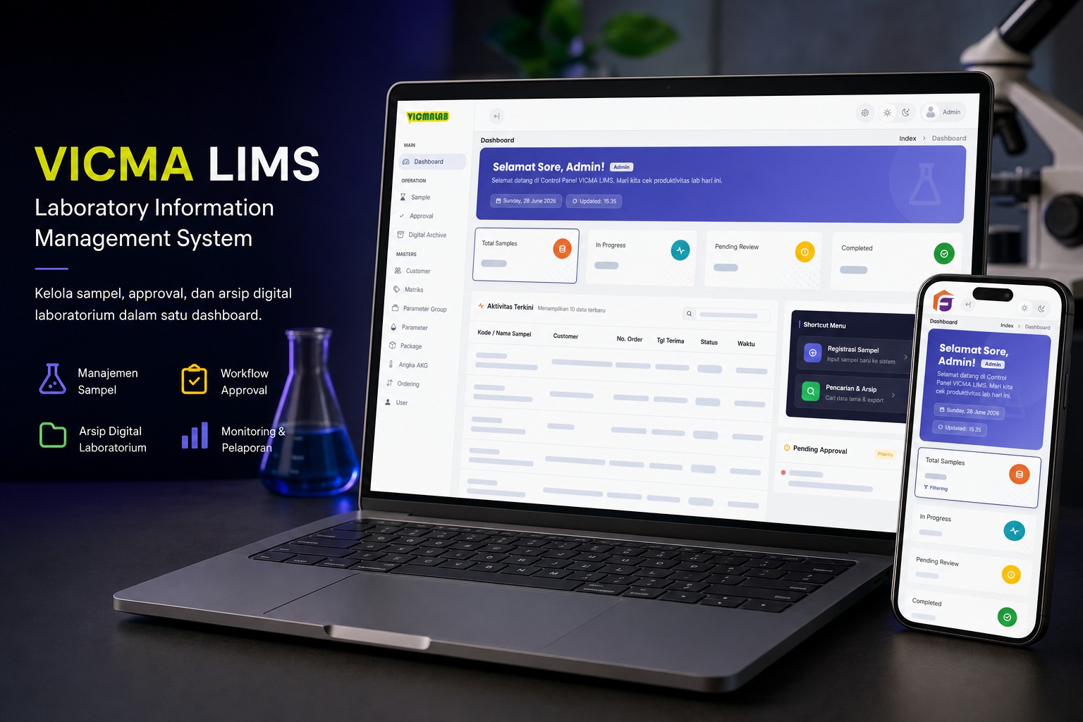 Sistem Informasi Labolatorium VicmaLab